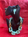 Biruza Chain Earrings