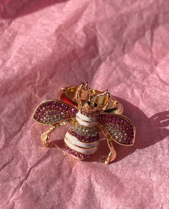 Pink Bee Pin