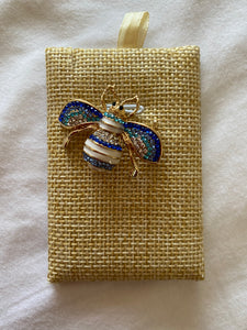 Blue Bee Pin